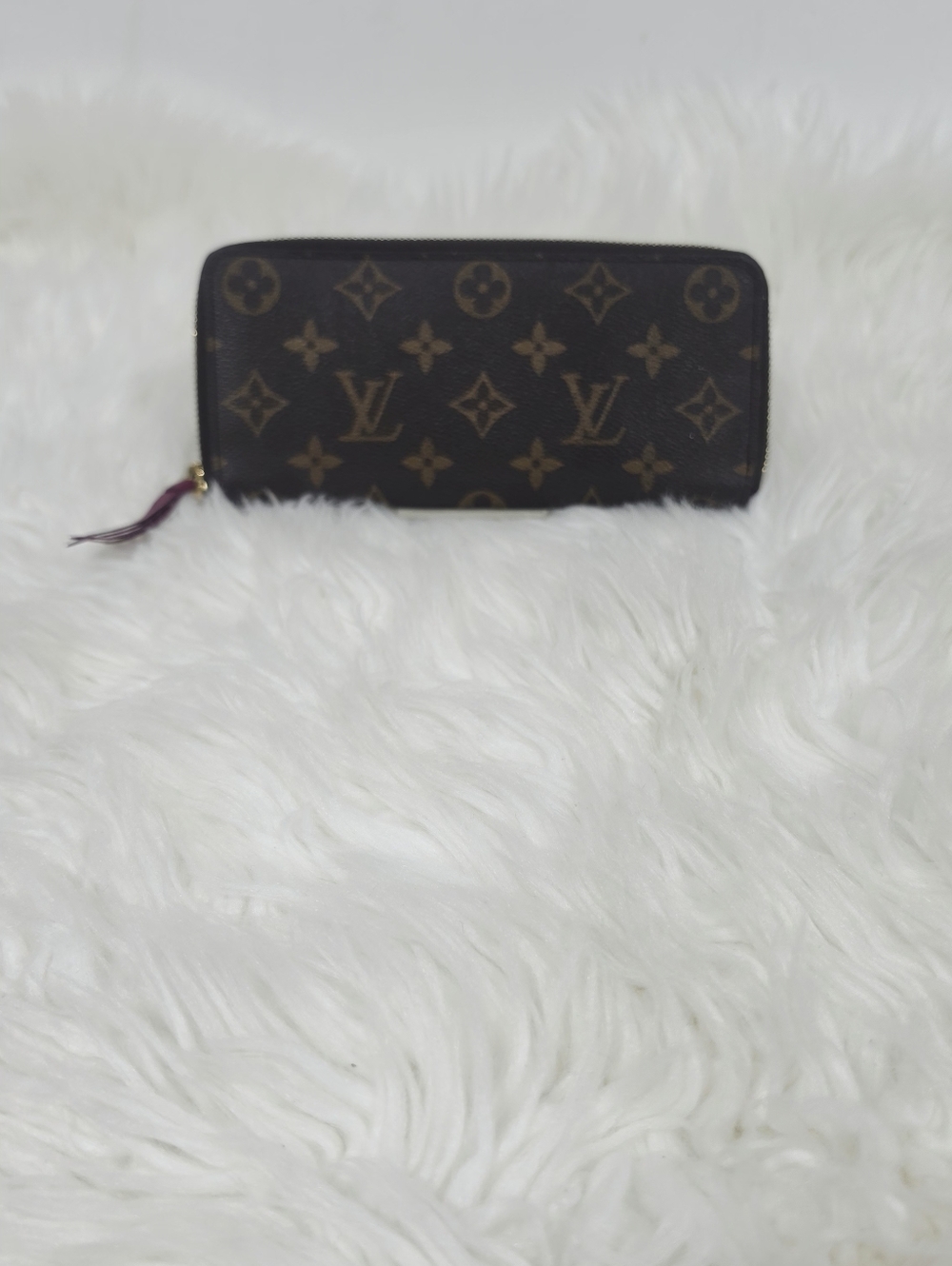 Louis Vuitton Zippy Wallet Monogram Canvas Pink Interior Made France